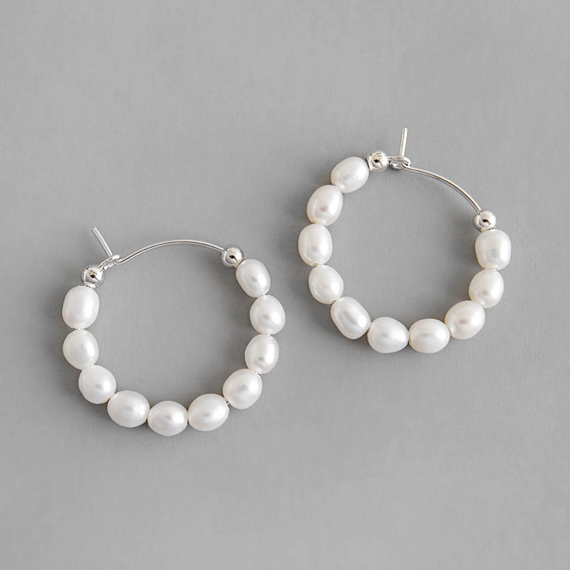 The Celestial Pearl Hoops