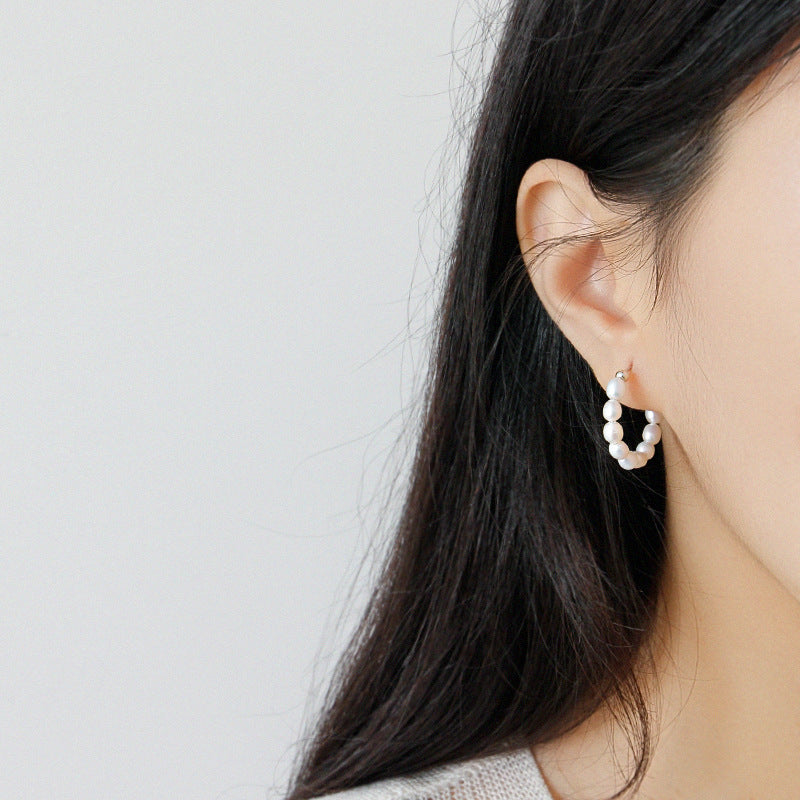 The Celestial Pearl Hoops