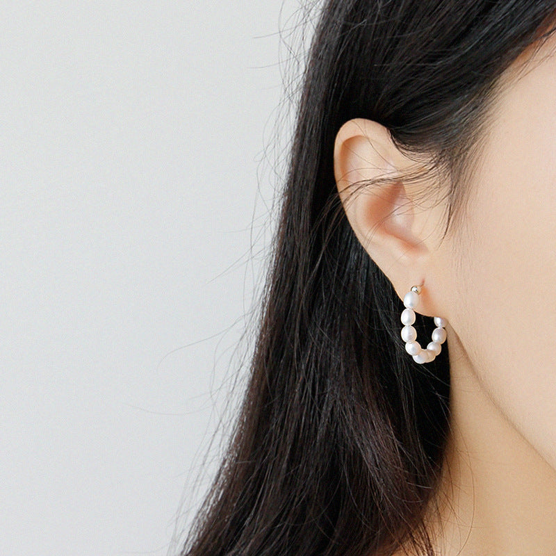 The Celestial Pearl Hoops