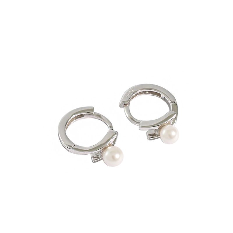 The Baby Pearl Hoops