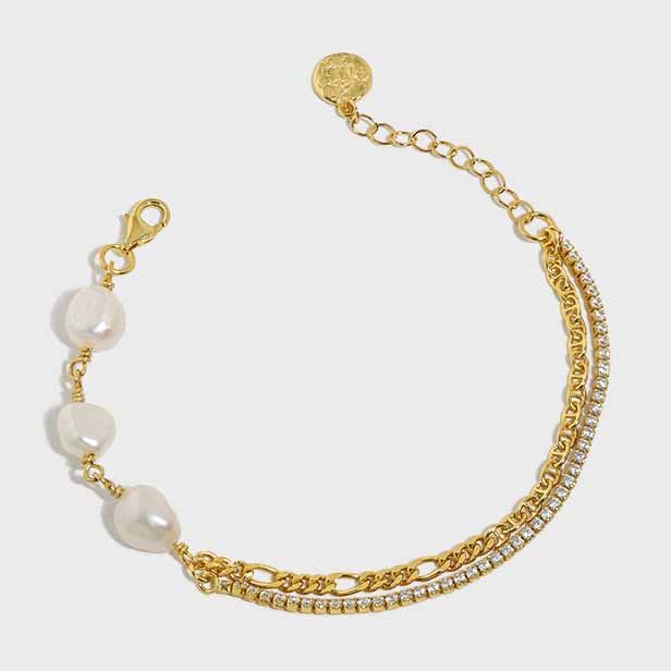 The Trinity Pearl Bracelet