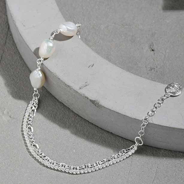 The Trinity Pearl Bracelet